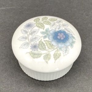 Wedgwood Bone China Floral Trinket Box/Made in England